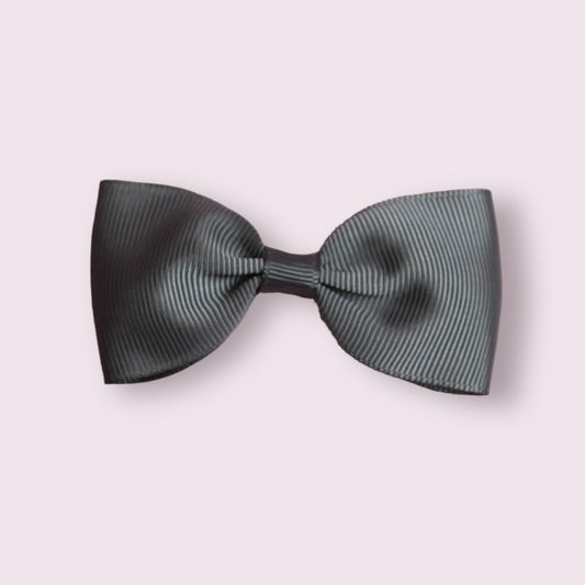 Grey 3" Bowtie Clip