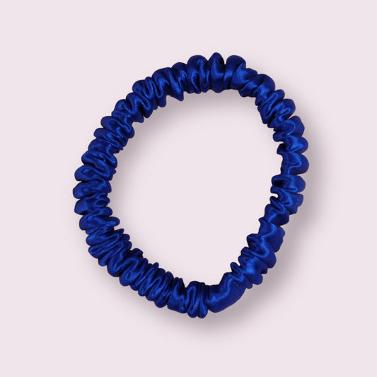 Royal Blue Silk Scrunchie