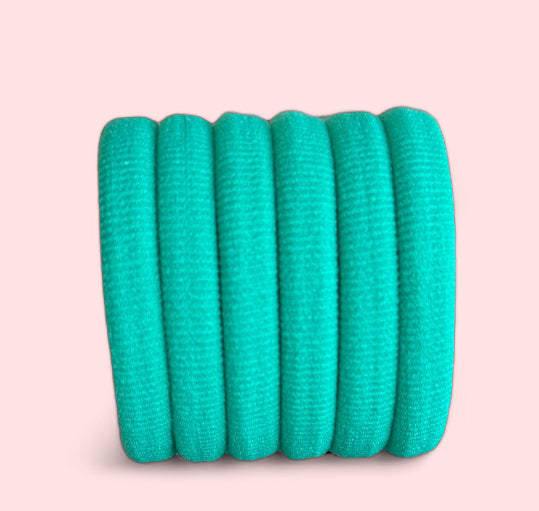 Jade Green Non-Damage Hair Bobbles Ties