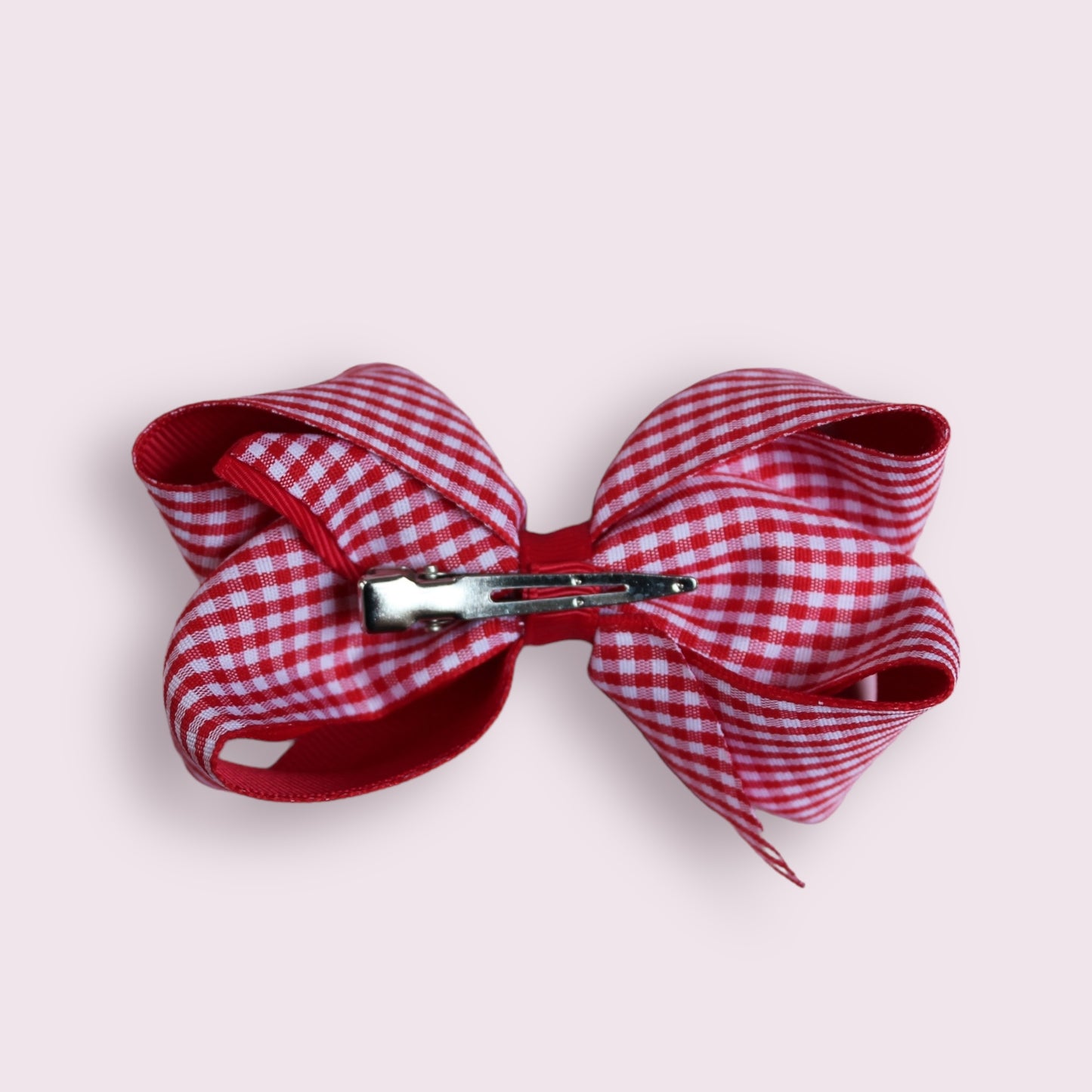 Red Gingham 4" Inside Out Clip