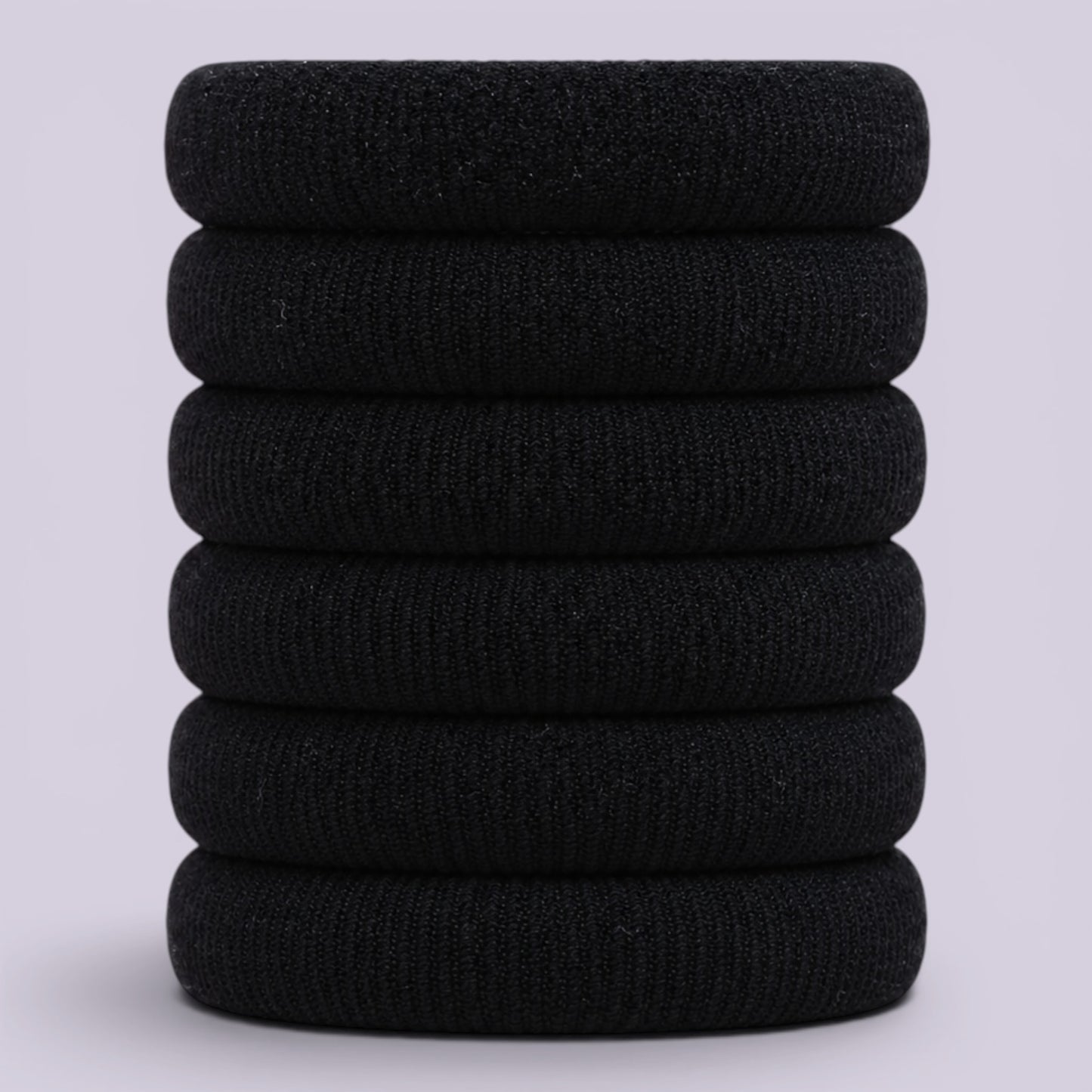Black soft non damage school hair bobbles