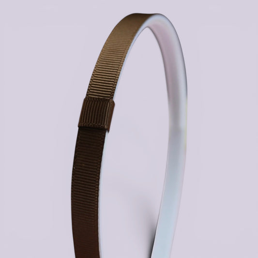 Brown headband side view