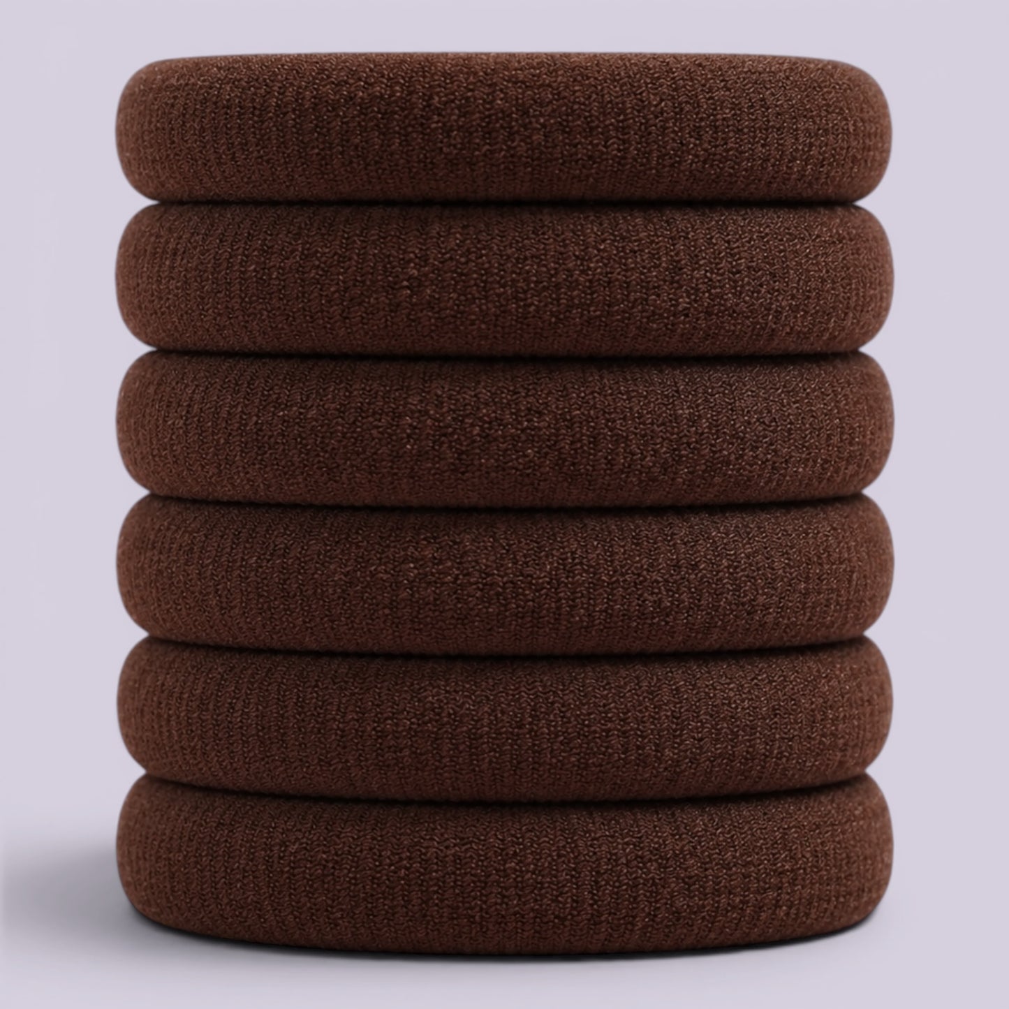 Brown soft non damage school hair bobbles
