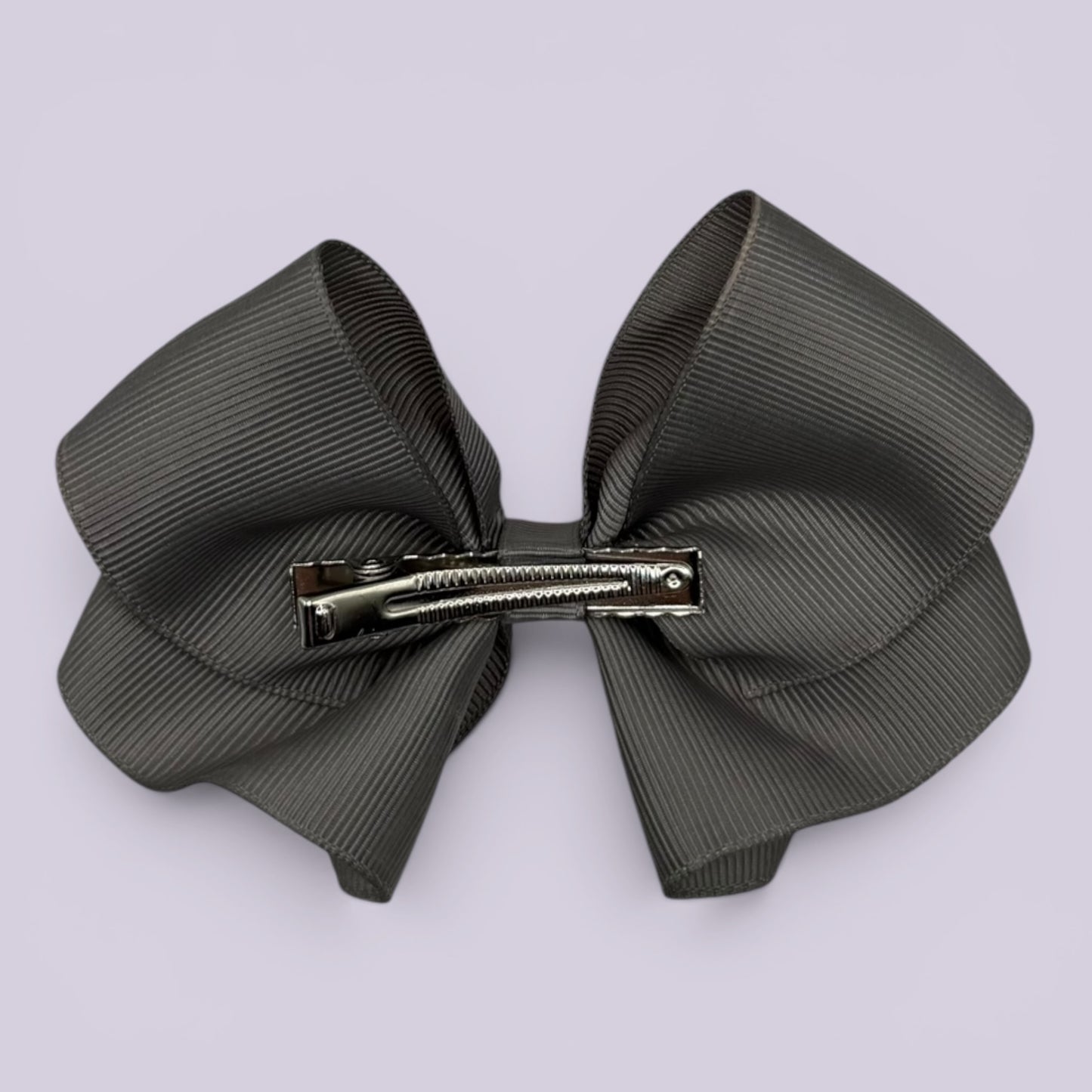 Grey bow clip