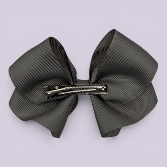 Grey bow clip