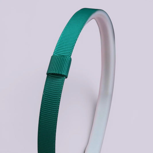 Jade green headband side view
