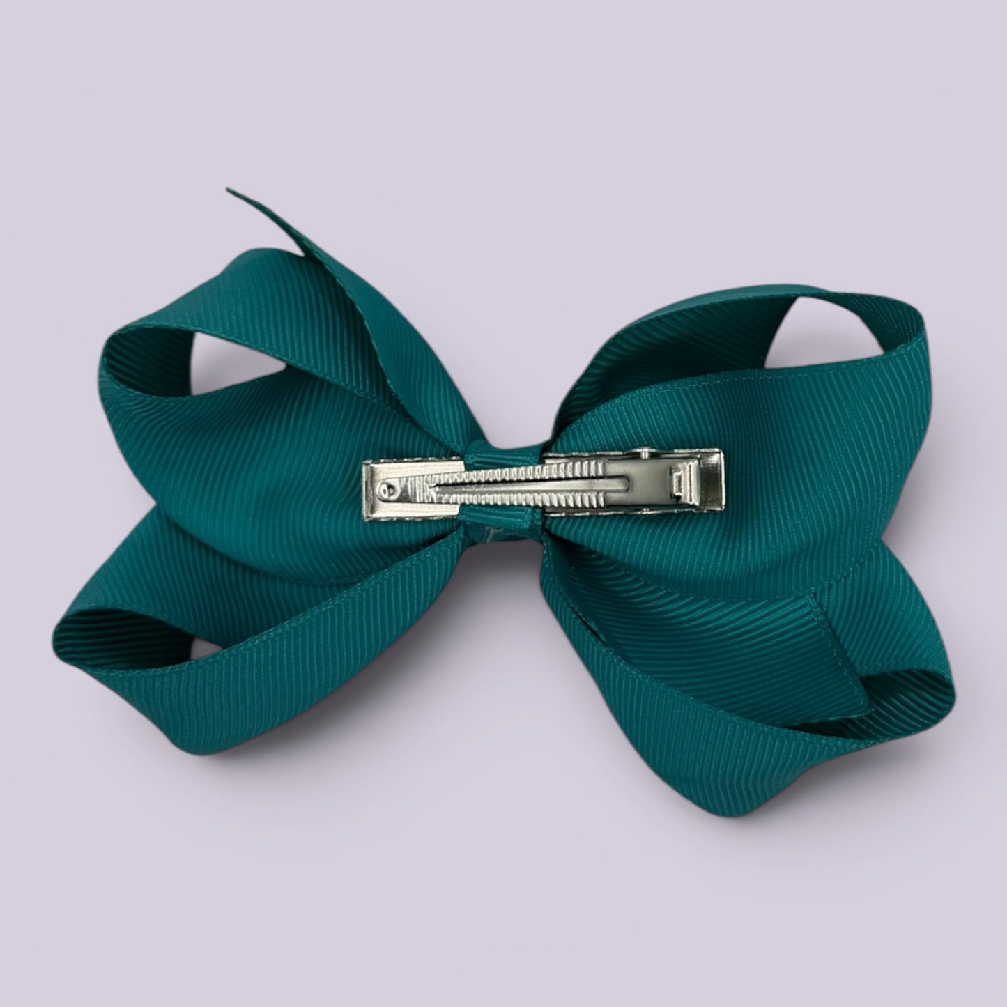 Jade green large bow clip on card