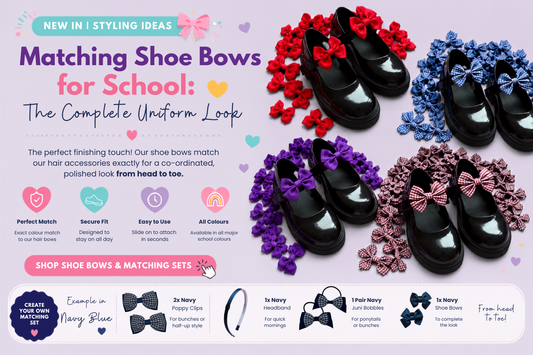 matching shoe bows for school