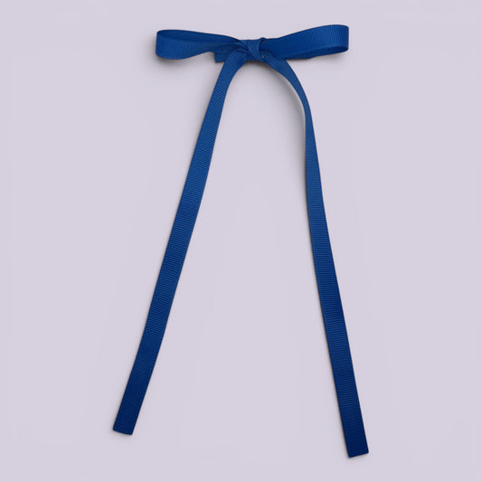 Sophie | Royal Blue Large Tailed Bow Clip