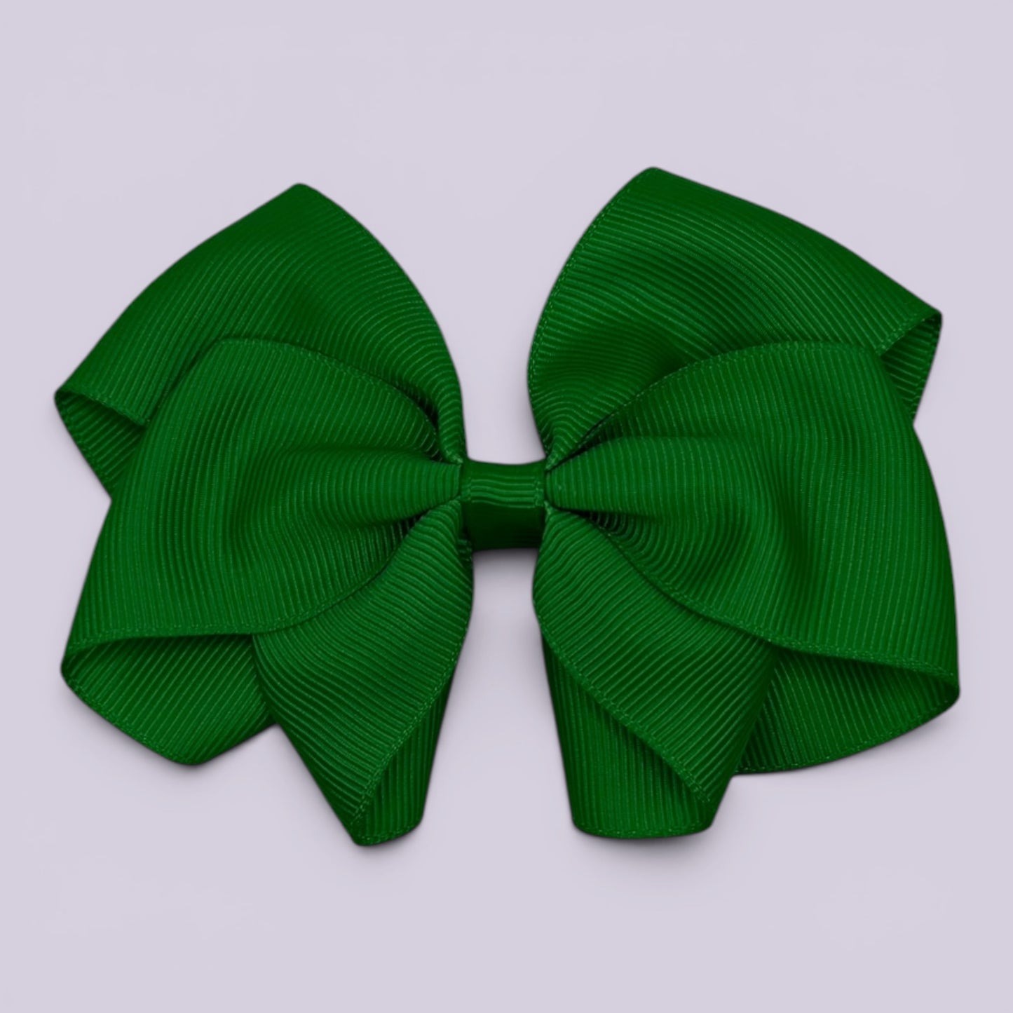 Emerald green school hair bow clip