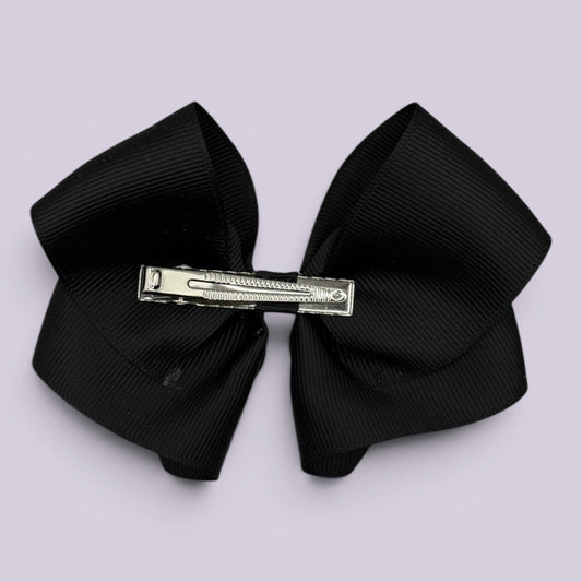 Novah | Black Hair Bow Clip