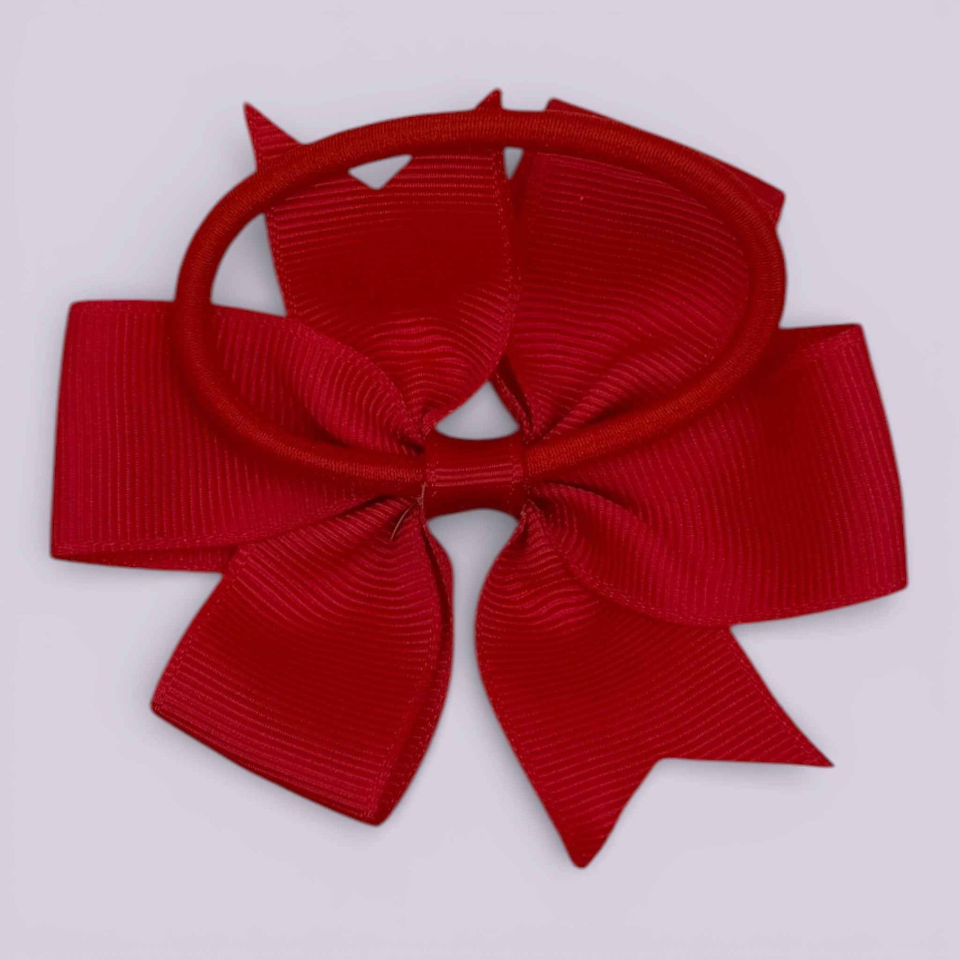 Olive | Red Bobble - School Hair Accessories UK