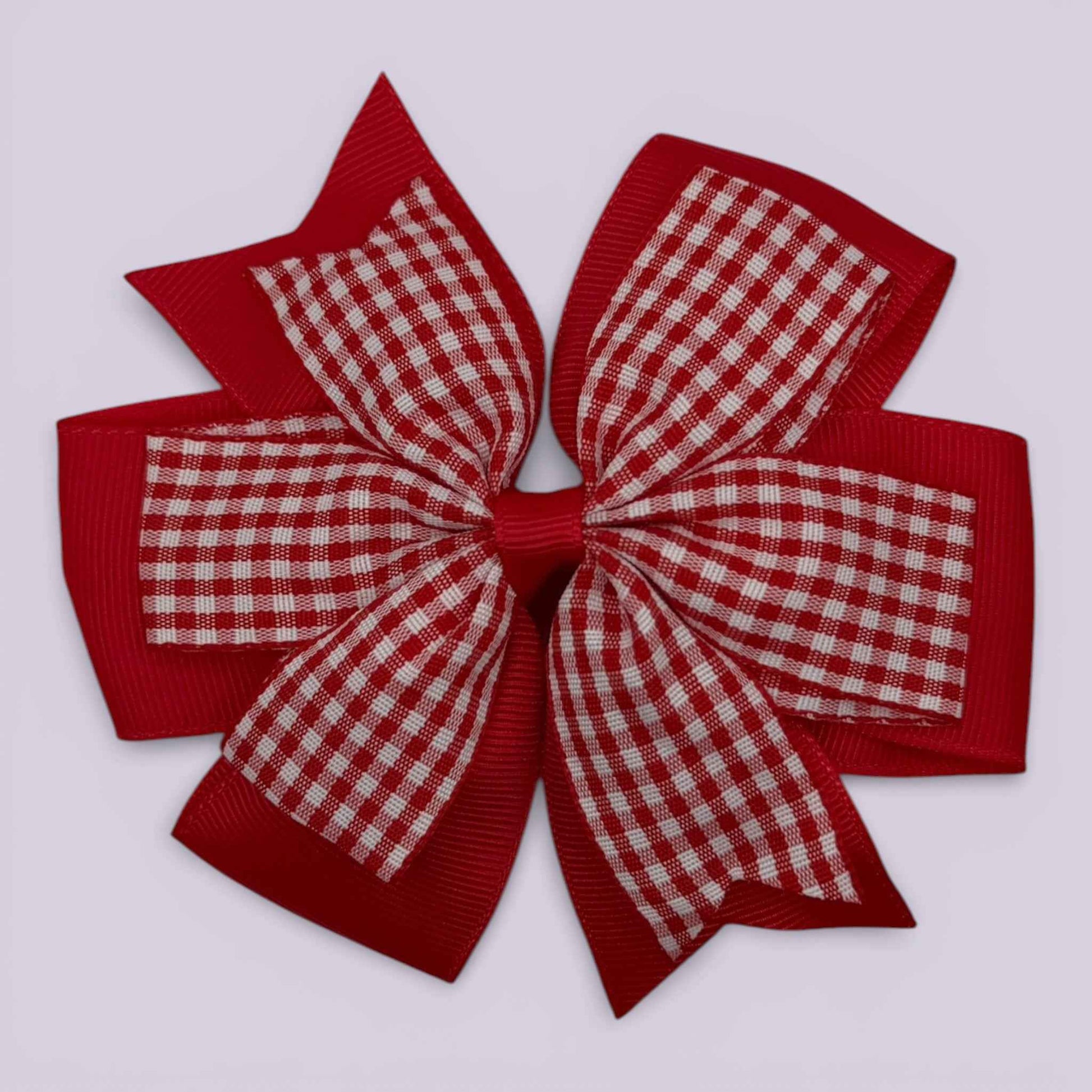 Amelia | Red Gingham Clip - School Hair Accessories UK