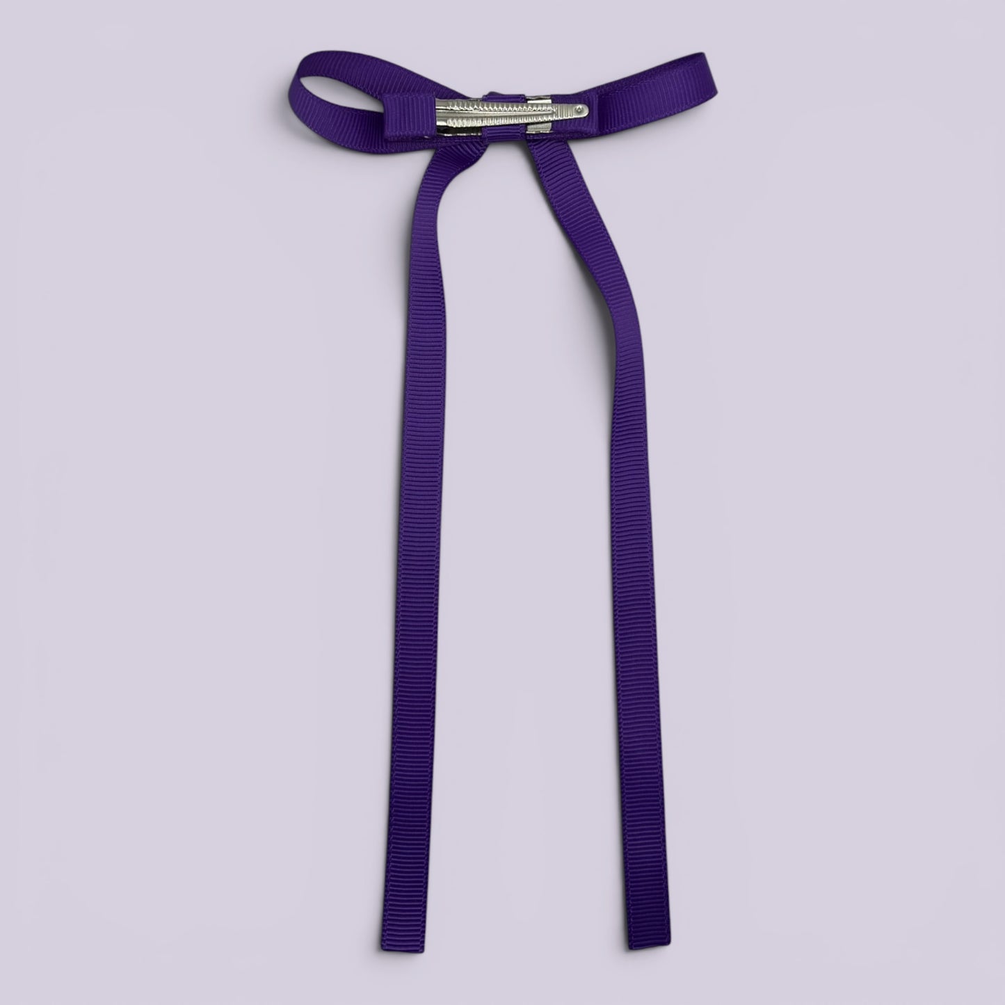 Sophie | Purple Large Tailed Bow Clip