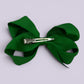 Emerald green large bow clip on card