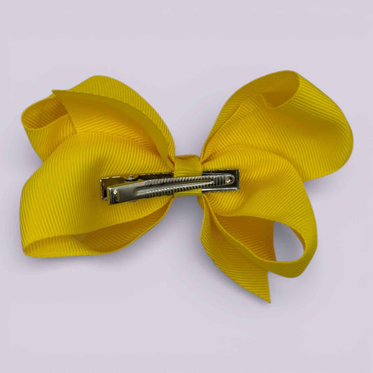 Large Darcie | Yellow Clip - School Hair Accessories UK