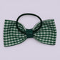 Hattie | Hunter Bottle Green Gingham Bow Bobble