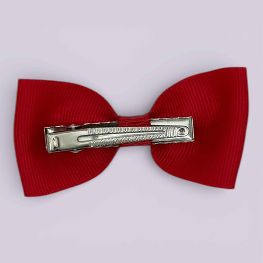 Poppy Gingham | Red Clip - School Hair Accessories UK