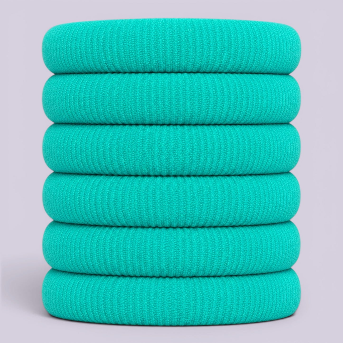 Jade green soft non damage school hair bobbles
