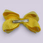 Darcie Gingham Large | Yellow Clip - School Hair Accessories UK