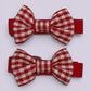 Zara | Red Gingham Mini Clips - School Hair Accessories UK