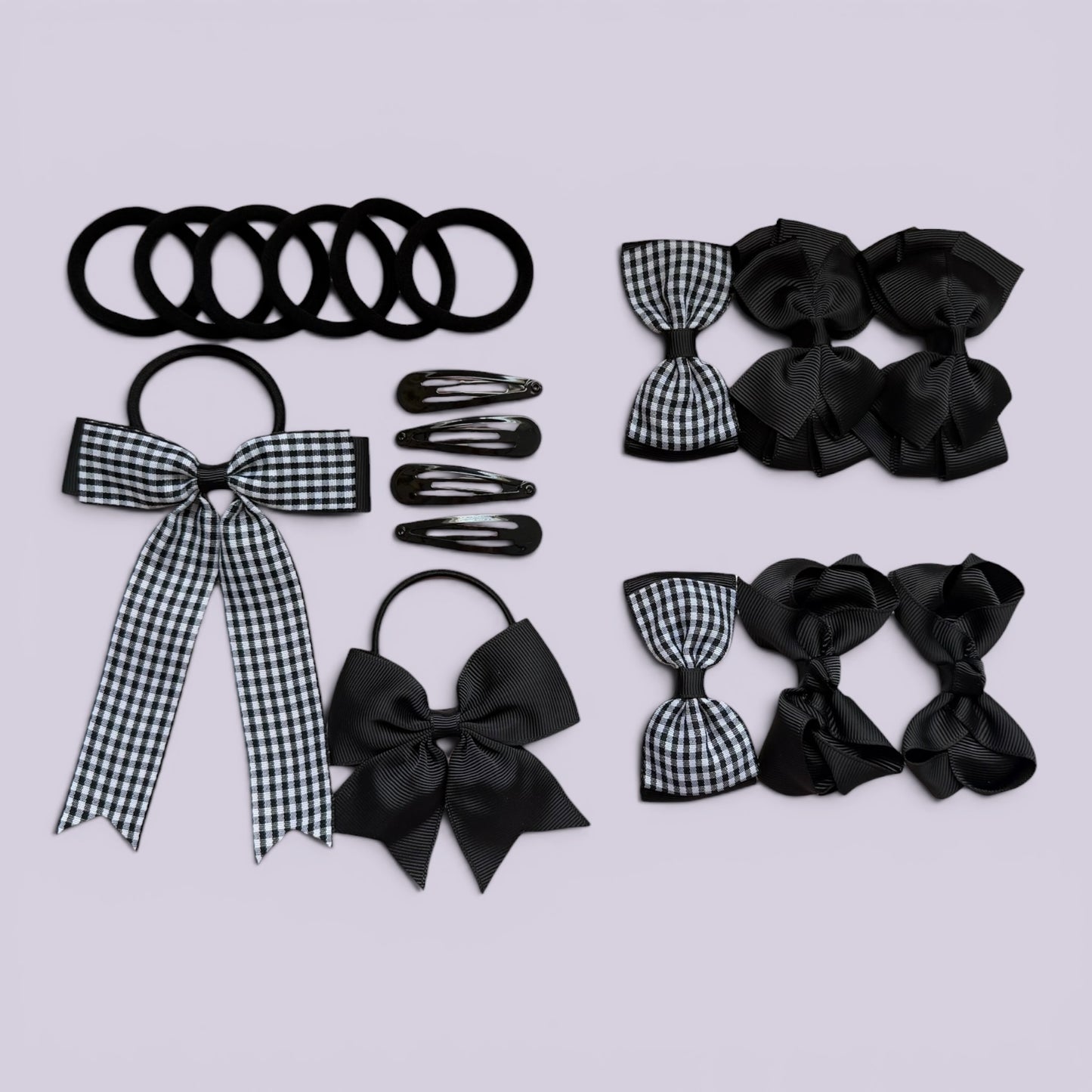 Black | Ready for School Hair Accessories Bundle
