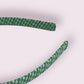 Infinity Headband Gingham | Emerald Green - School Hair Accessories UK