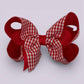 Darcie Gingham Large | Red Clip - School Hair Accessories UK