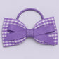 Hattie | Lilac Gingham Bow Bobble