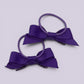 Purple gingham bow bobbles