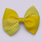 Fliss | Yellow Gingham Clip - School Hair Accessories UK