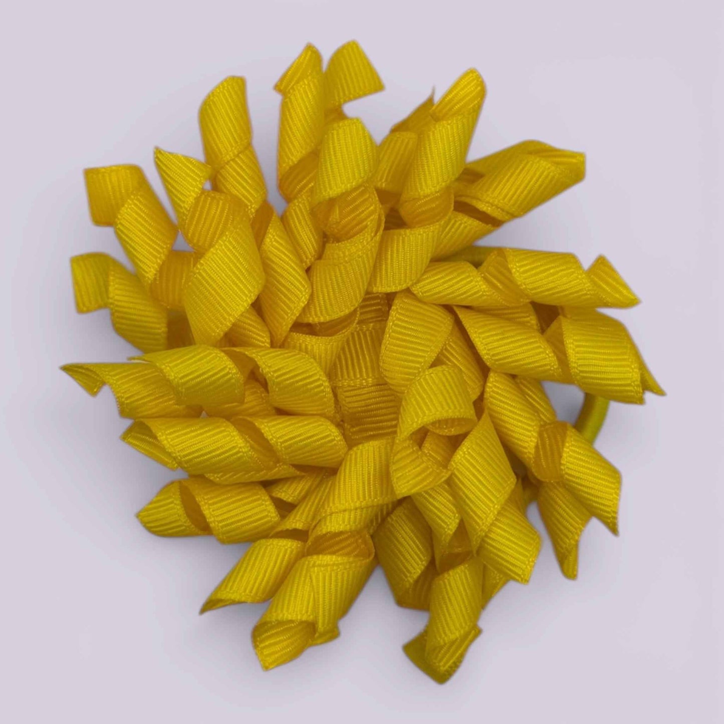 Yellow 3.5"Korker Bobble - School Hair Accessories UK