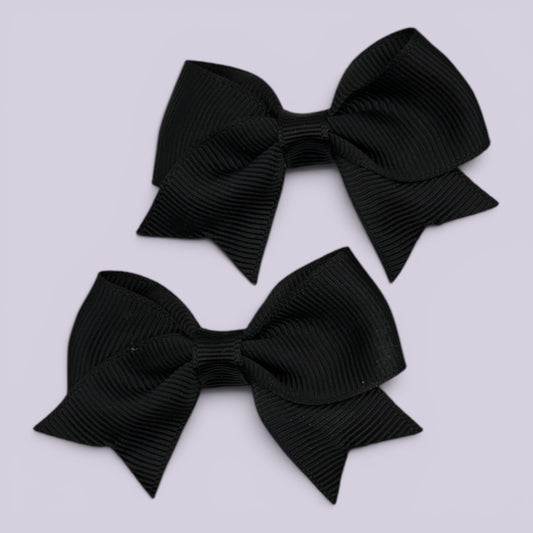 Iris | Black Small Bows Mini Clips