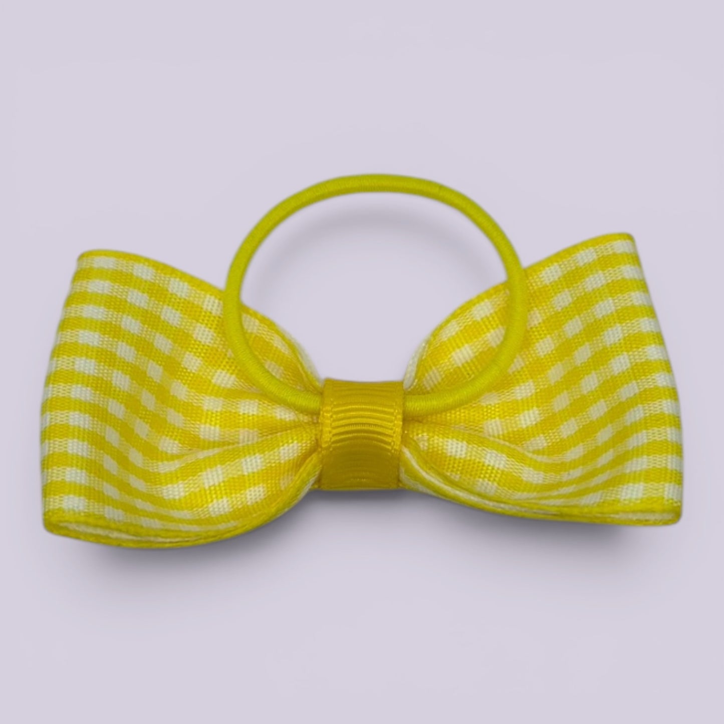Hattie | Yellow Gingham Bow Bobble