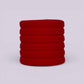 Red Soft Non Damage Hair Bobbles - School Hair Accessories UK