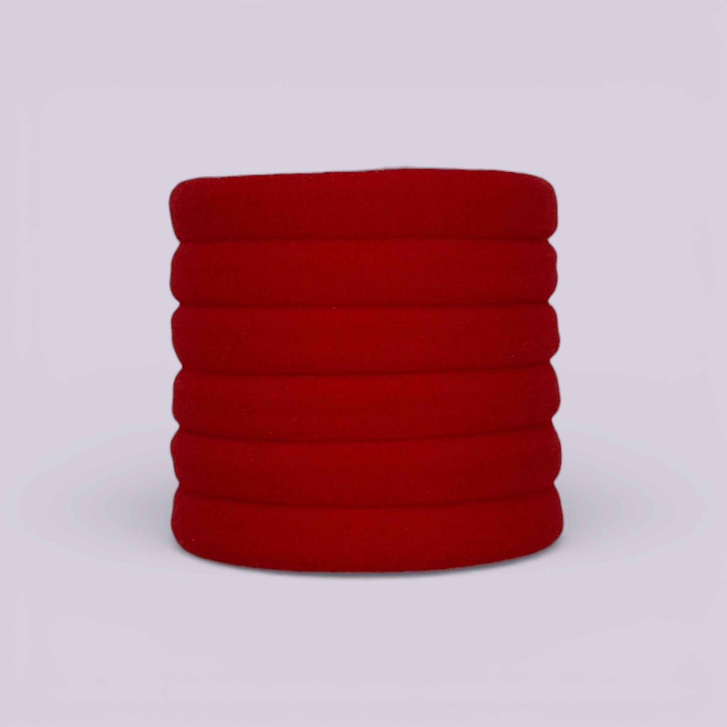 Red Soft Non Damage Hair Bobbles - School Hair Accessories UK