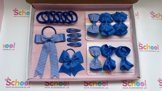 Royal Blue | Ready for School Hair Accessories Bundle
