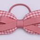 Hattie | Pink Gingham Bow Bobble