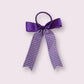 Purple Gingham 4" Tailed Bobble