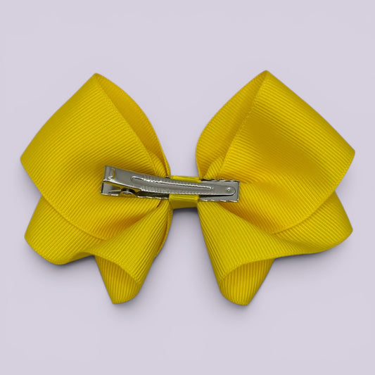 Novah | Yellow Hair Bow Clip