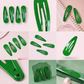 Emerald green school snap hair clips