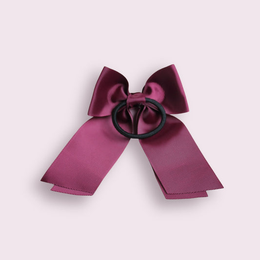 Burgundy 4" Double Tailed Bobble