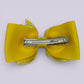 Clara | Yellow Gingham Clip - School Hair Accessories UK
