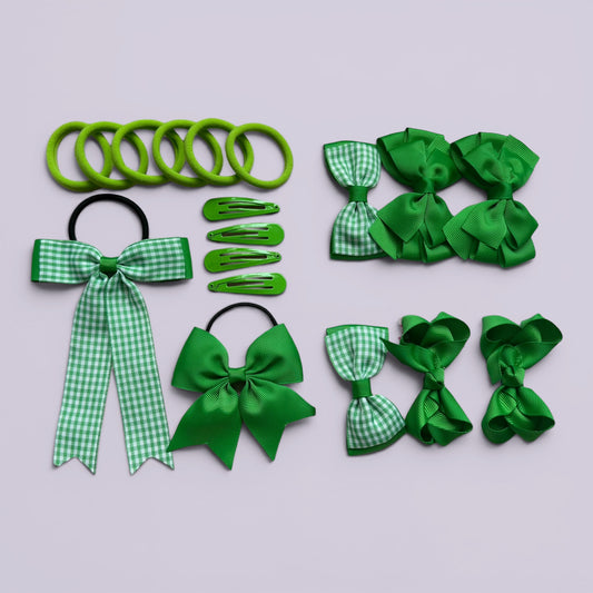 Emerald Green | Ready for School Hair Accessories Bundle