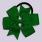 Emerald green pinwheel school hair bow bobble