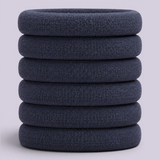 Grey soft non damage school hair bobbles