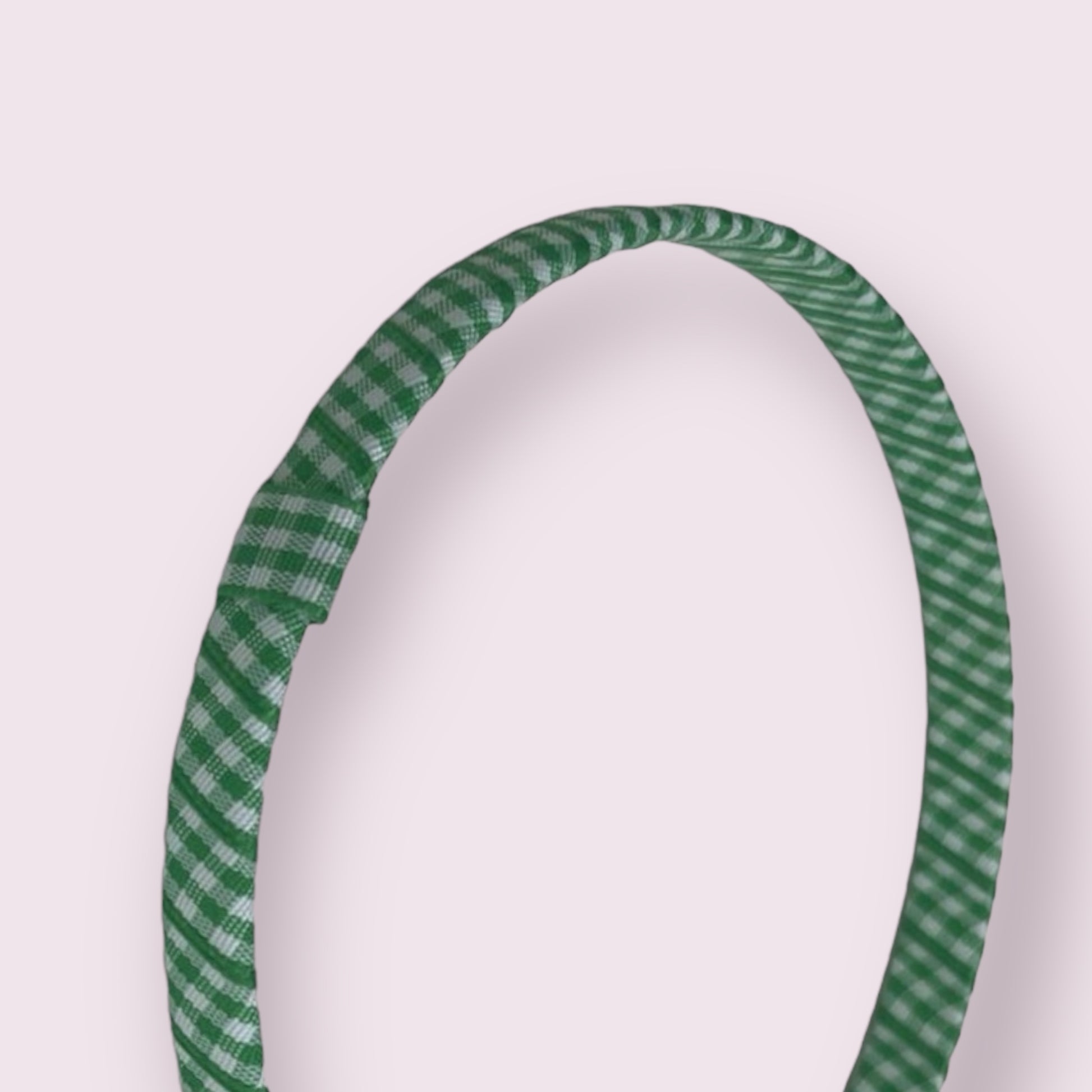 Infinity Headband Gingham | Emerald Green - School Hair Accessories UK