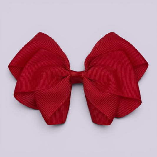 Novah | Red Hair Bow Clip