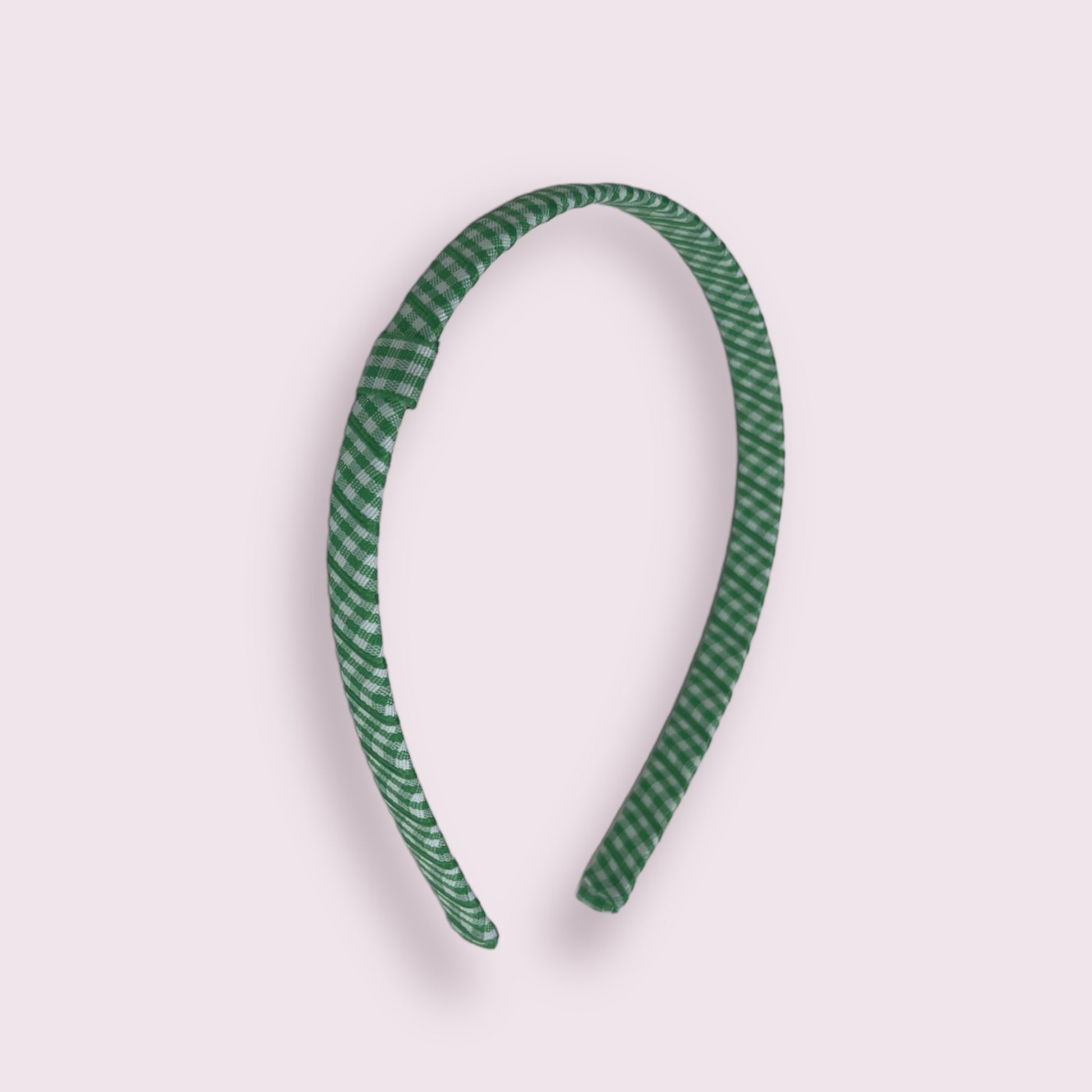 Infinity Headband Gingham | Emerald Green - School Hair Accessories UK