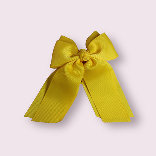 Yellow 4" Double Tailed Bobble